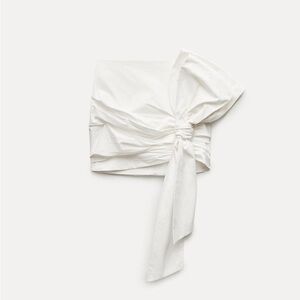 Zara knotted mini skirt